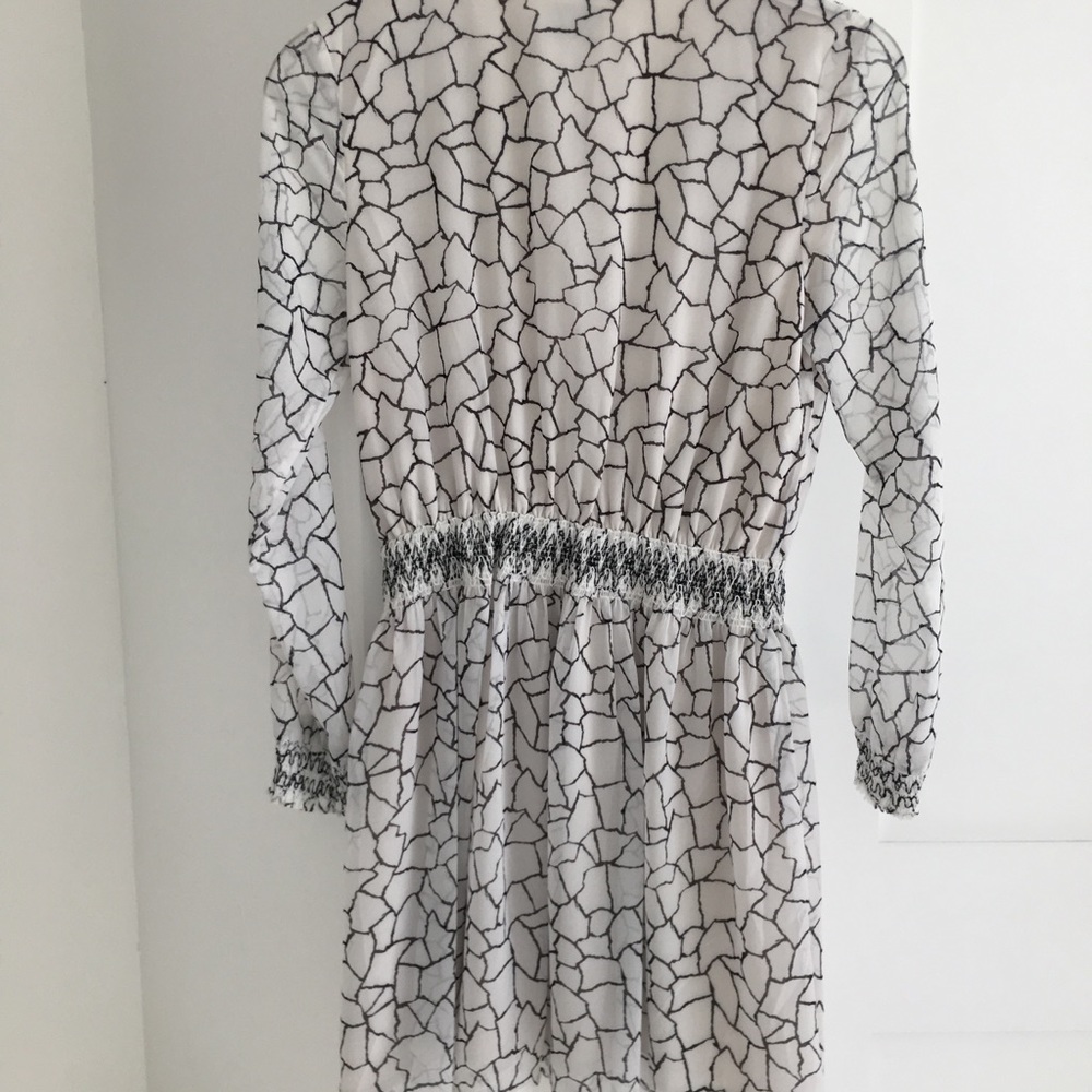 Greylin midi dress, black and white.